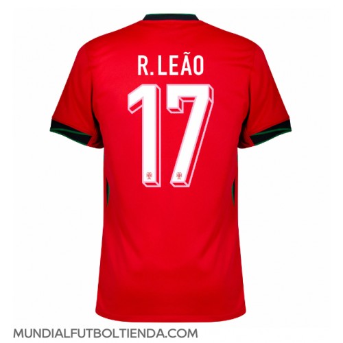 Camiseta Portugal Rafael Leao #17 Primera Equipación Replica Eurocopa 2024 mangas cortas